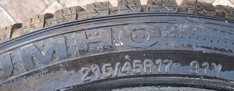 215/45r17 nové zimní pneu starší dot 2 kusy - 2