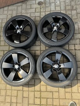 ORIGINAL Alu Škoda KENTAUR R17, 5x100 - TOP STAV - 2