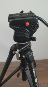 stativ Velbon DV600 + videohlava Manfrotto 701HDV - 2