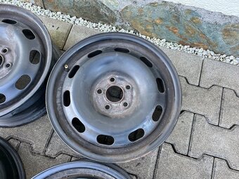 4x plechové disky 5x100 R15 vw, seat, audi, škoda - 2