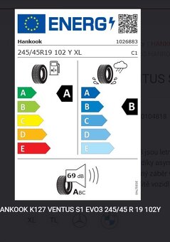 NOVÉ letní pneumatiky 245/45 R19 102Y XL MO zn. HANKOOK - 2