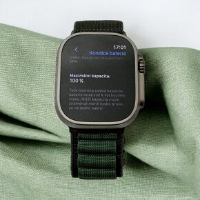 Apple watch ultra 2 generace 49 LTE přírodní titan green - 2