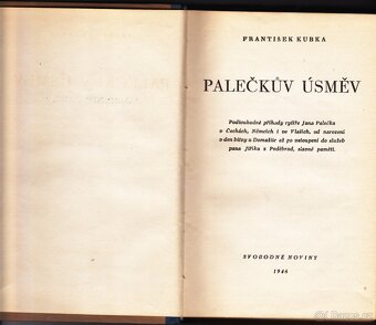 FRANTIŠEK KUBKA -PALEČKŮV ÚSMĚV - 2