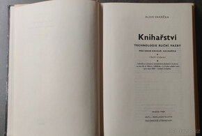 Knihařství-Technologie ruční vazby, třetí vydání 1969 - 2