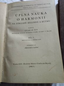 Otakar Šín Úplná nauka o harmonii I.II díly - 2