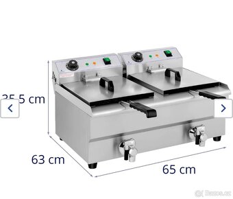 Elektrická fritéza 2x13 litrů - 2