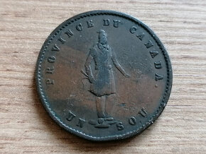 1/2 Penny 1852 token mince kolonie Spojená provincie Kanada - 2