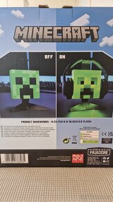 MINECRAFT CREEPER LAMPA SE STOJANEM NA SLUCHÁTKA - NOVÁ - 2