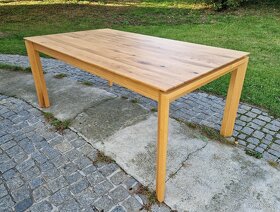 Nový dubový masivní rozkládací stůl 100x180+100 cm - 2