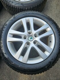 Alu kola Škoda 5x112 R16 ZIMNÍ PNEU 205/55 R16 - 2