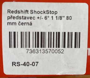 Redshift Shockstop 80 mm - odpružený představec - 2