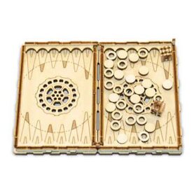 Backgammon Short - 3D drevene puzzle - 2