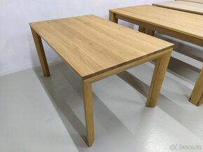 Nový rozkládací stůl dub masiv 90x180+2x45 cm - 2