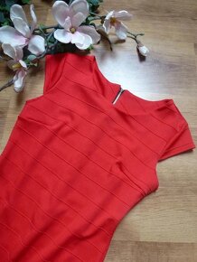 Červené šaty New Collection vel. S - 2