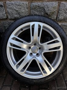 19" Alu kola 5x112 original AUDI A4 A5 zimní Continental 8mm - 2