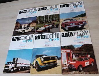 ČASOPIS AUTOMOBIL KOMPL. ROČNÍK 1973 ORIG. DESKY - 2