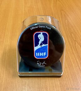 ORIGINÁL PUK Gufex MS 2015 - IIHF Official CZ Puck - 2