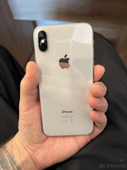 Prodám iPhone X silver 64gb Top Stav+kondice baterie 100% - 2