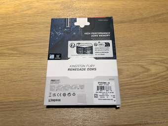 Kingston Fury Renegade Silver XMP DDR5 24GB 7200MT/s - 2