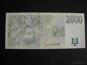 BANKOVKA 2000KČ r. 2007 serie G03  UNC - 2