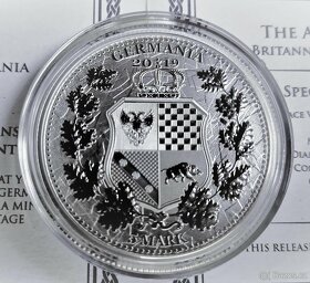 INVESTIČNÍ MINCE 1 OZ AG BRITANNIA & GERMANIA ALEGORIES 5 MA - 2