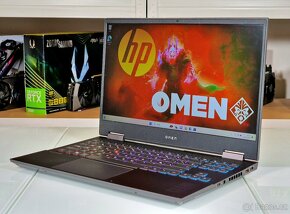 Herní notebook HP OMEN 15 - ZÁRUKA | Ryzen 7 4800 | RTX 2060 - 2