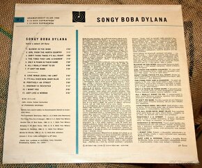 LP - SONGY BOBA DYLANA (včetně přílohy) - LUXUSNÍ STAV  - 2