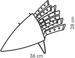 Tescoma Blok na nože AZZA s 7 noži - používané cca 2 roky. - 2