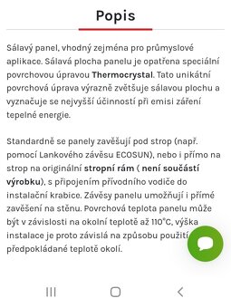 Tepelný panel 2x - 2