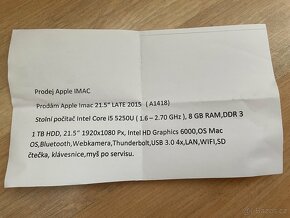 Stolní počítač Apple IMac - 2
