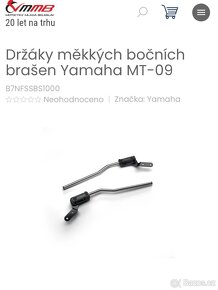 Koupím držáky měkkých brašen yamaha mt 09 - 2