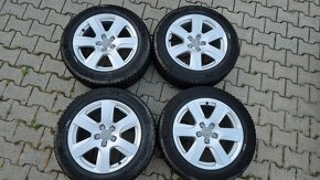 Alu 5x112 R17 + Pěkné zimní pneu - 2