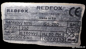 Nářezový stroj  RedFox GS-250 - 2