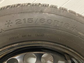 Sada zimních pneu s disky -  6,5Jx16ET41, Dunlop 215/60R16 9 - 2