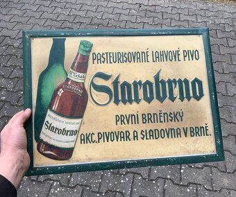 Plechová cedule Brno Starobrno 50x35 cm - 2