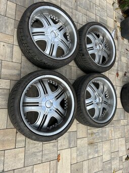 Alu kola 5x130 R22 Letní pneu vzorek 80% - 2