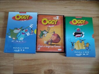 DVD s pohádkami Oggy a švábi - 7 kusů v plastových obalech - 2