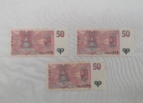 50korun českých 1997 D, C, E, oběh - 2