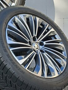 Pěkná zimní orig alu kola Škoda Kodiaq Dunlop 235/55/18 8mm - 2