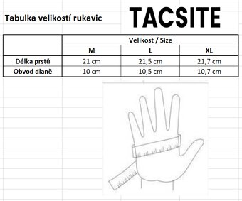 Taktické rukavice - černé - 2