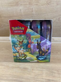 Mini Tin Prismatic Evolutions Display - 2