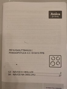 Indukční varná deska AMICA PIH6540PHTULN 3.0 - 2