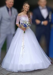 Svatební šaty + závoj - 2