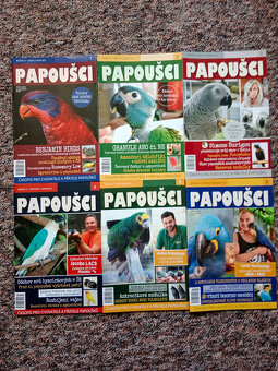 Časopis Papoušci (ročníky: 2011,2014,2015,2017,2021,2023) - 2