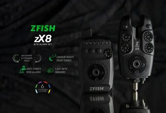 NOVÉ ZFISH Sada hlásičů Bite Alarm Set Zx8 2+1... - 2