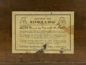 Staré rádio Radiola M60 - 2