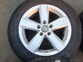 zimní alu VW Touran II 5T, pneu Conti 205/60/16 - 2