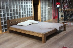 IHNED, nová postel z trámů 180 x 200 rošt masiv - 2