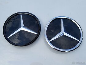 Skleněný přední znak do masky Mercedes - 2