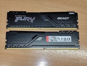 Kingston DDR4 2x8 Gb (mám 4x8Gb) 3200MHz CL16 Dual Ch. - 2